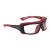 Veiligheidsbril met heldere lens ULTIM8 Platinum Zwart / Rood Hybride